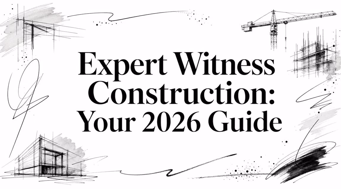 Expert Witness Construction Architecture Sketches