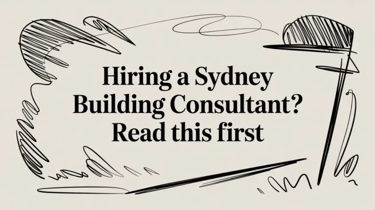 Sydney Building Consultant