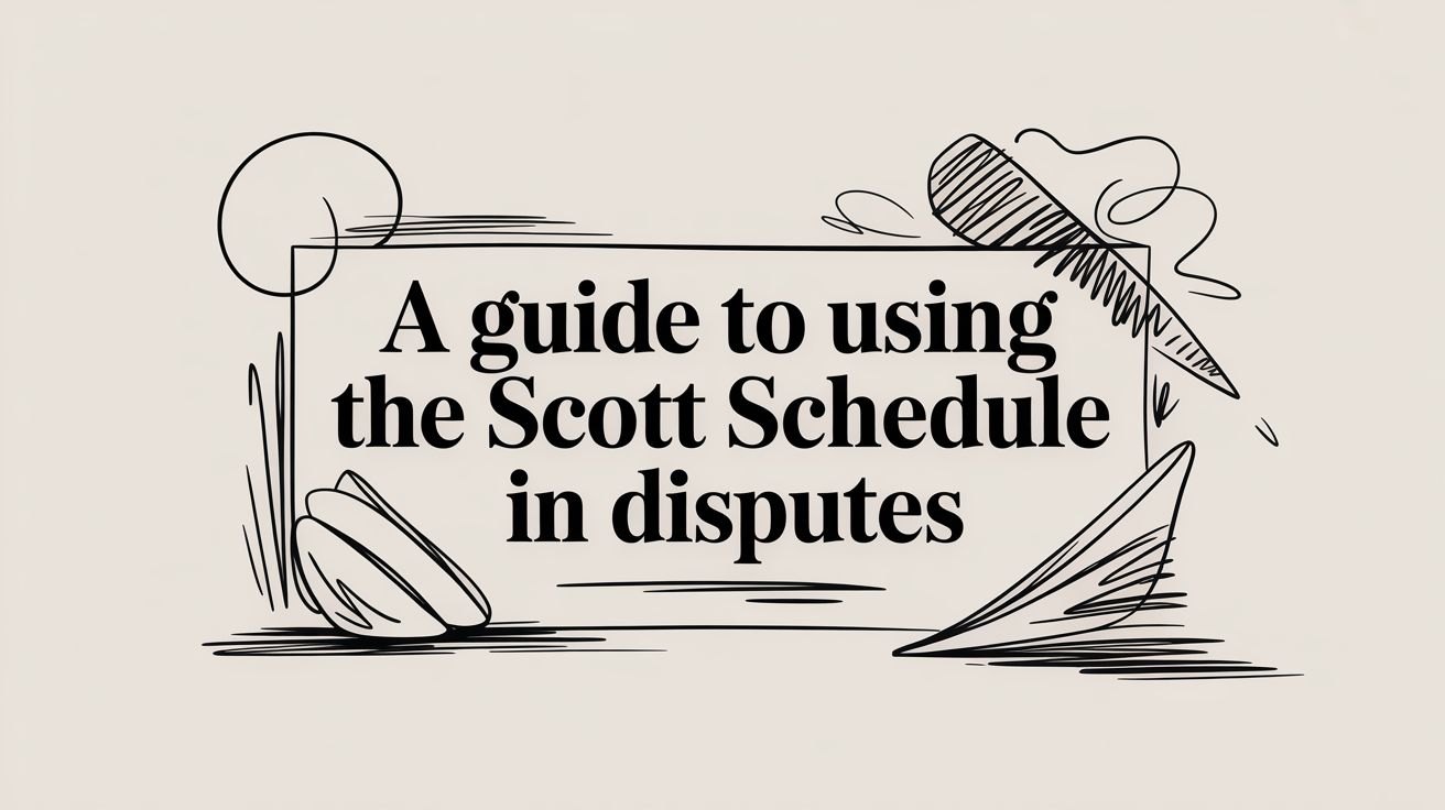 Scott Schedule in Disputes