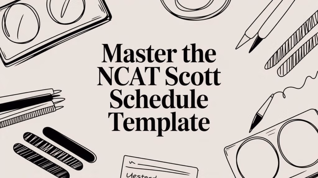 Scott Schedule Template Stationery Flatlay