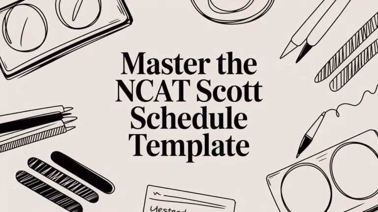Scott Schedule Template Stationery Flatlay