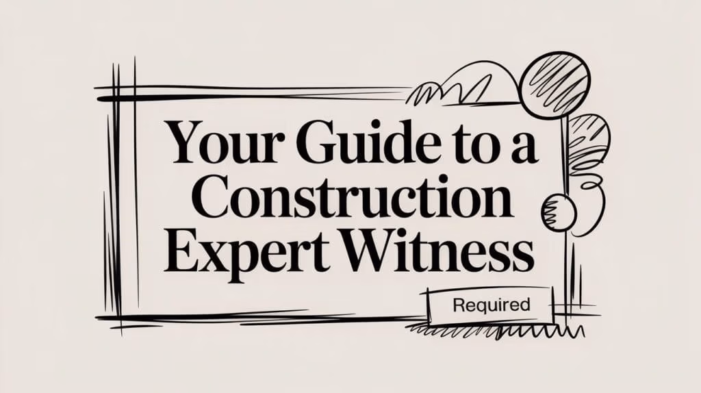 Construction Expert Witness Guide Title