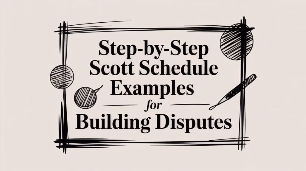 Step By Step Scott Schedule Examples Title Card