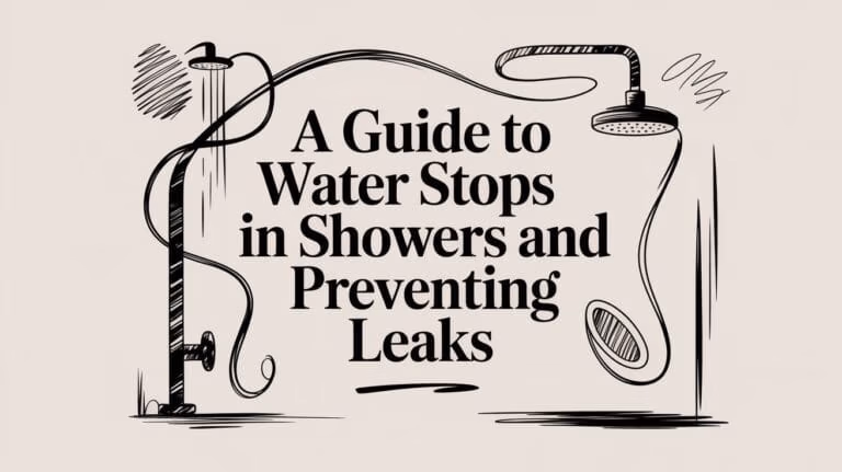 Water Stops In Showers Shower Illustration