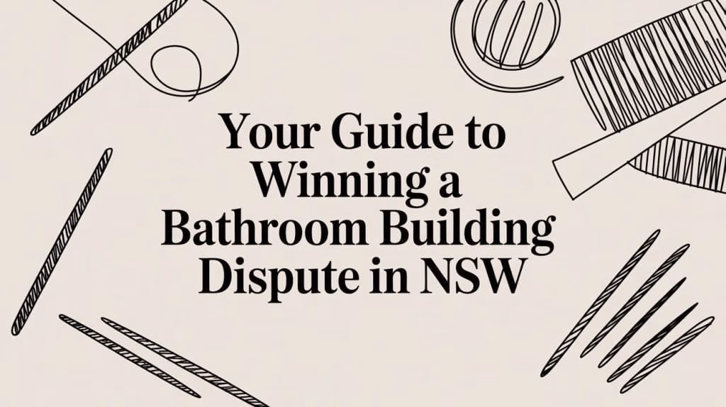 Bathroom Building Dispute Line Art