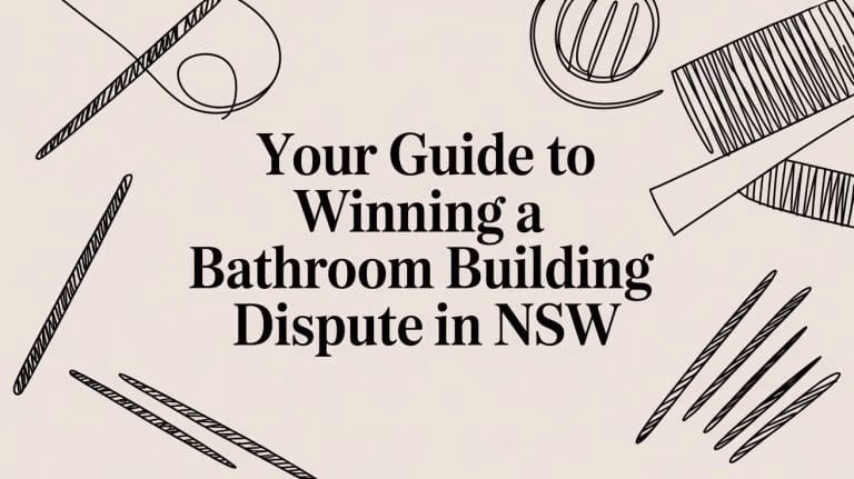 Bathroom Building Dispute Line Art