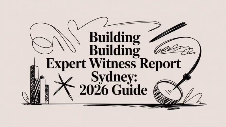 Building Expert Witness Report Sydney Report Cover