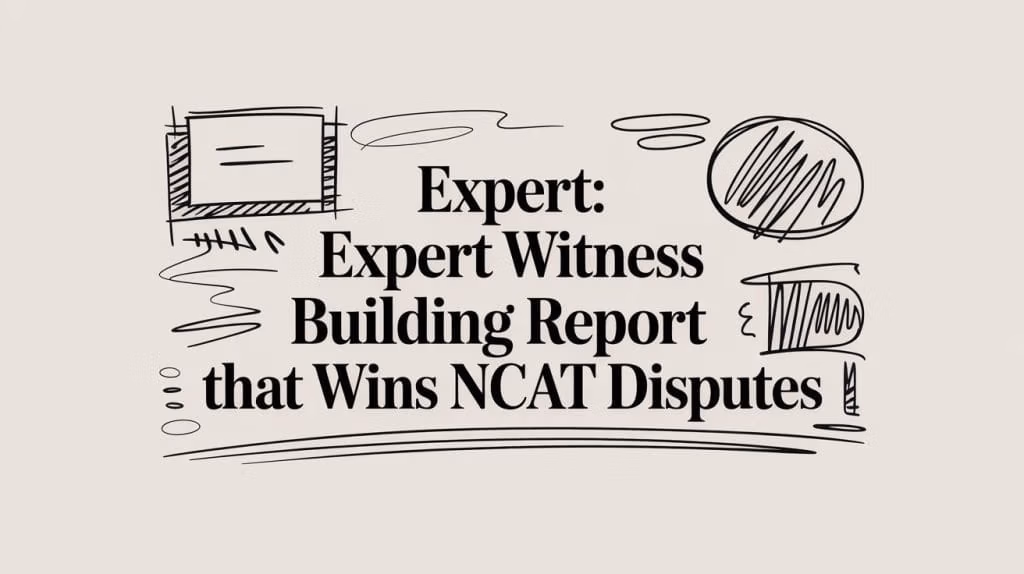 Expert Witness Building Report Scribble Text