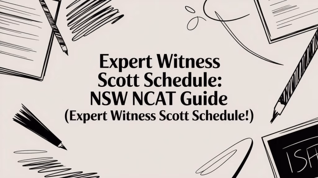 Expert Witness Scott Schedule Legal Guide