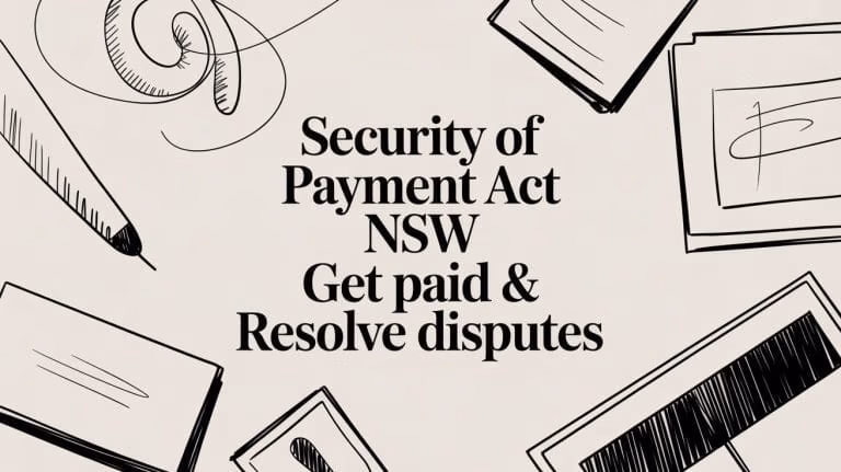 Security Of Payment Act Nsw Legal Documents