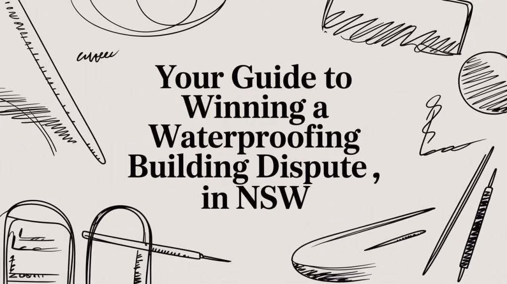 Waterproofing Building Dispute Illustrated Guide