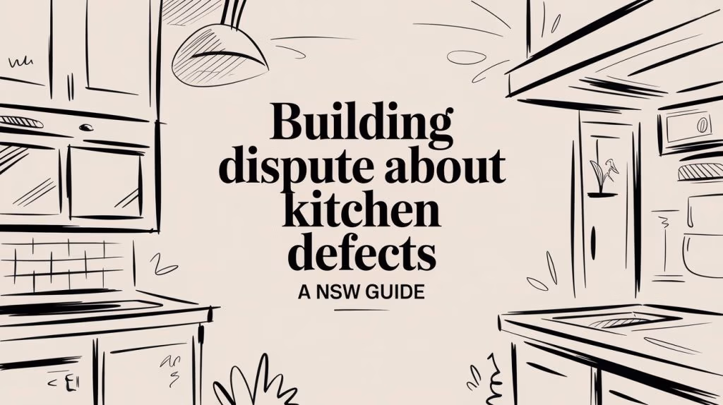 Building Dispute About Kitchen Defects Kitchen Sketch