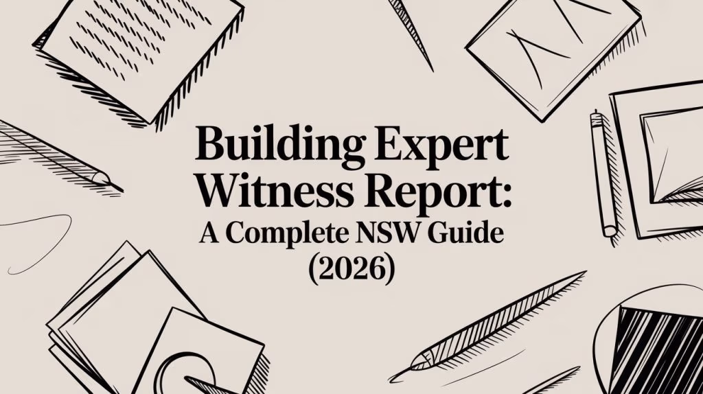 Building Expert Witness Report Stationery Sketches