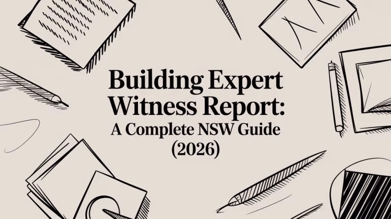 Building Expert Witness Report Stationery Sketches