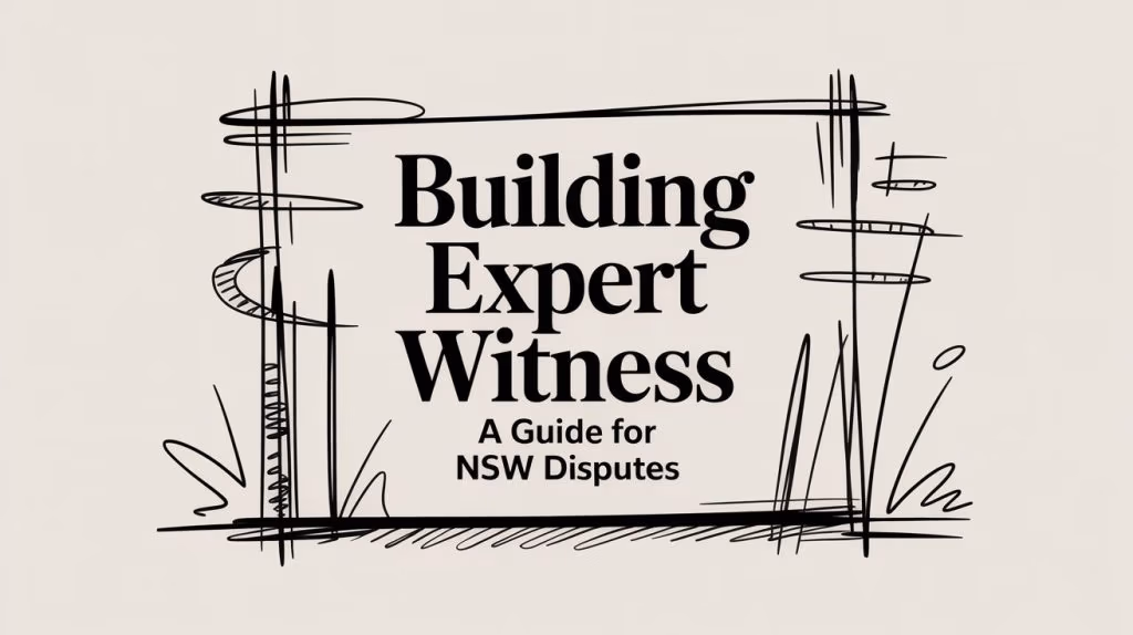 Building Expert Witness Title Slide