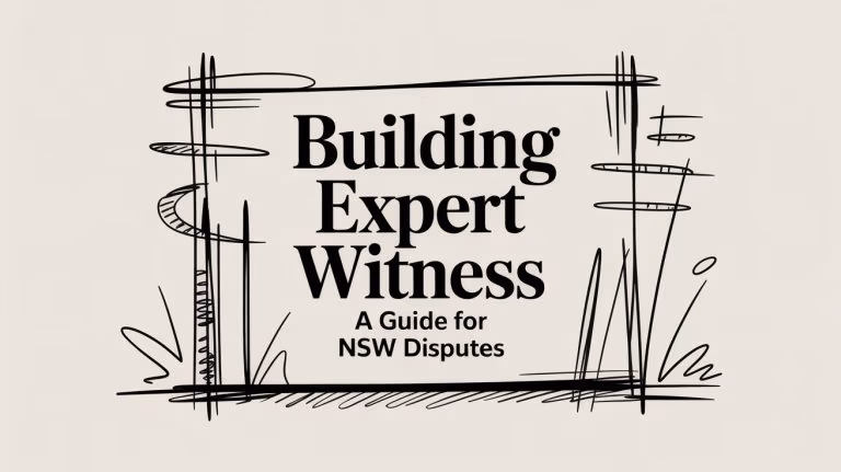 Building Expert Witness Title Slide
