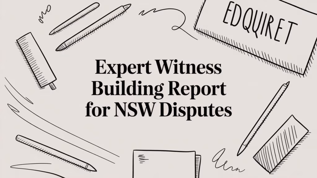 Expert Witness Building Report Stationery Flatlay