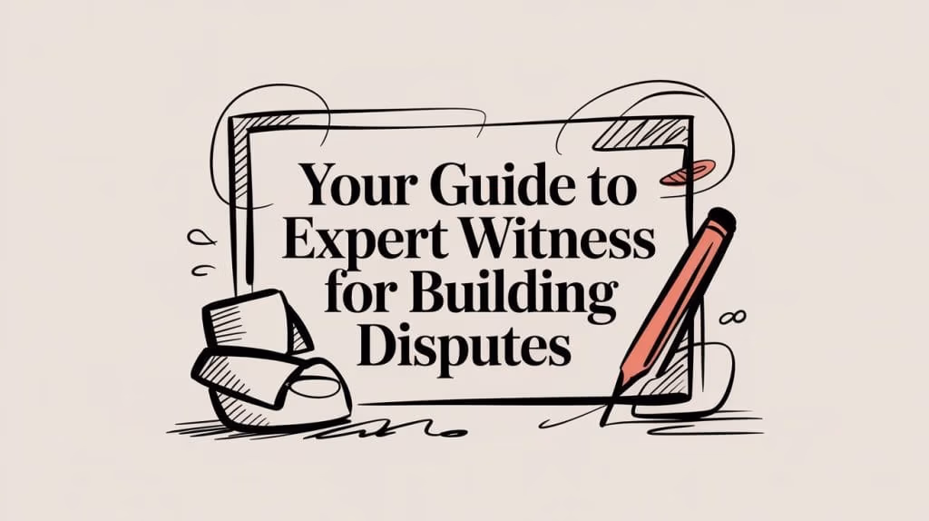 Expert Witness For Building Disputes Guide Illustration
