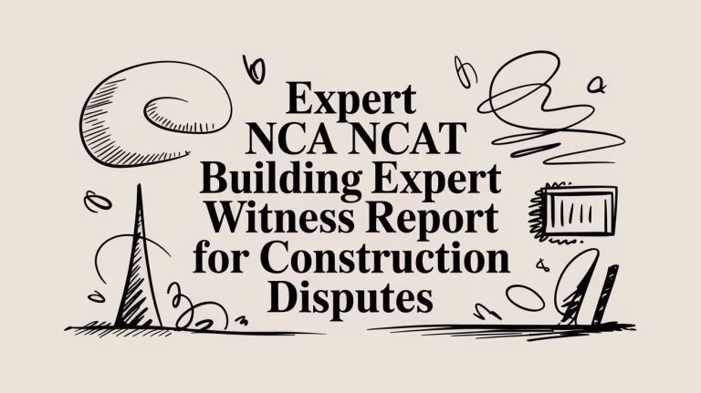 Ncat Building Expert Witness Report For Construction Disputes Expert Witness