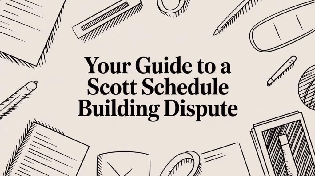 Scott Schedule Building Dispute Office Supplies