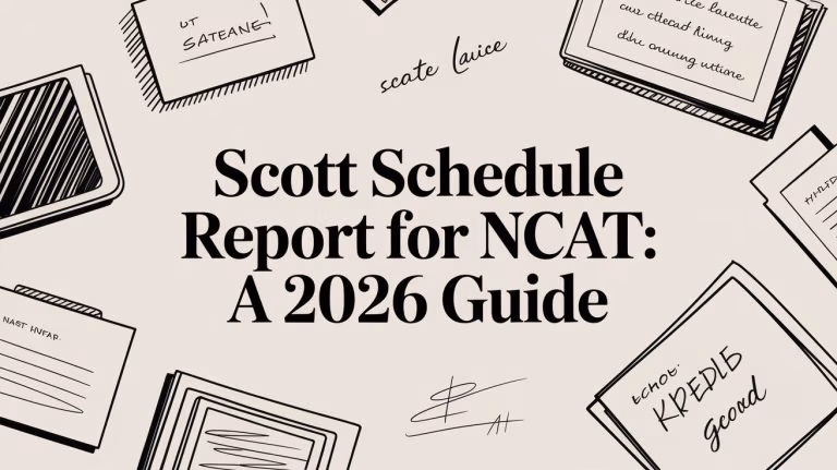 Scott Schedule Report For Ncat Legal Document
