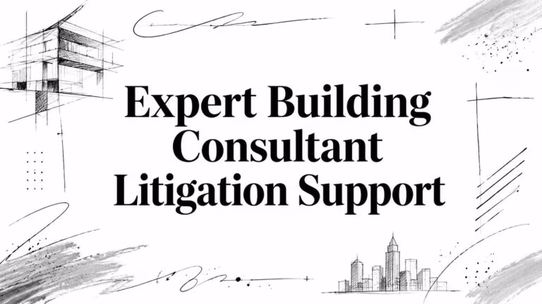 Building Consultant Litigation Support Architectural Sketch