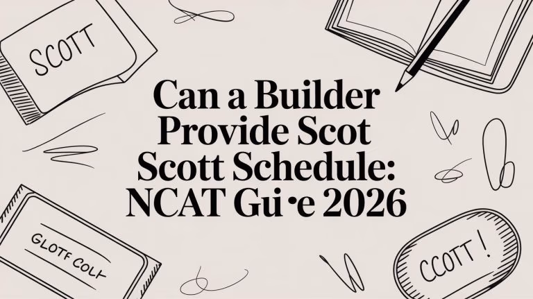 Can A Builder Provide Scott Schedule Legal Guidance