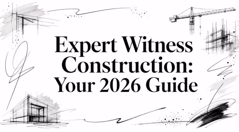 Expert Witness Construction Architecture Sketches