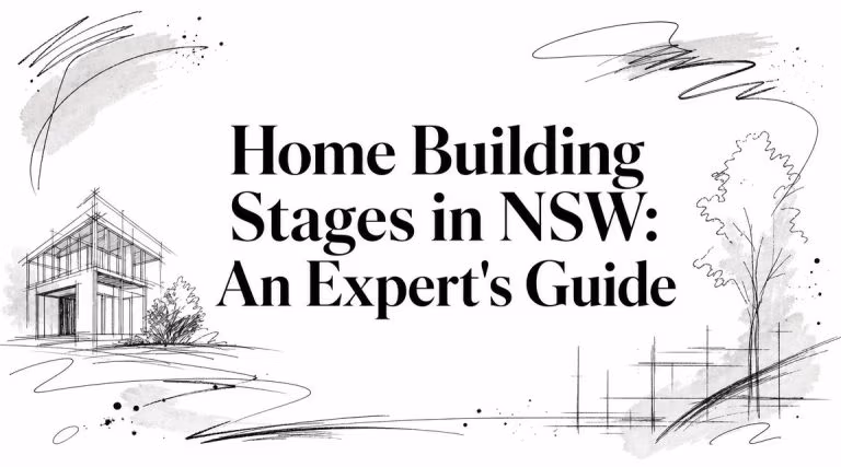 Home Building Stages Architectural Sketch