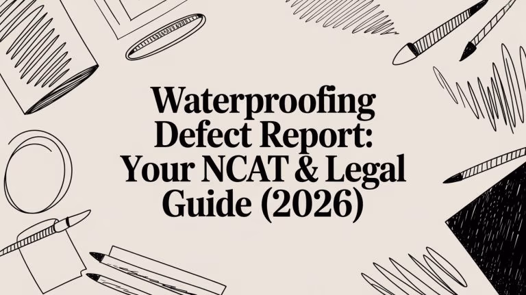 Waterproofing Defect Report Guide Title