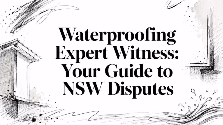 Waterproofing Expert Witness Construction Sketch