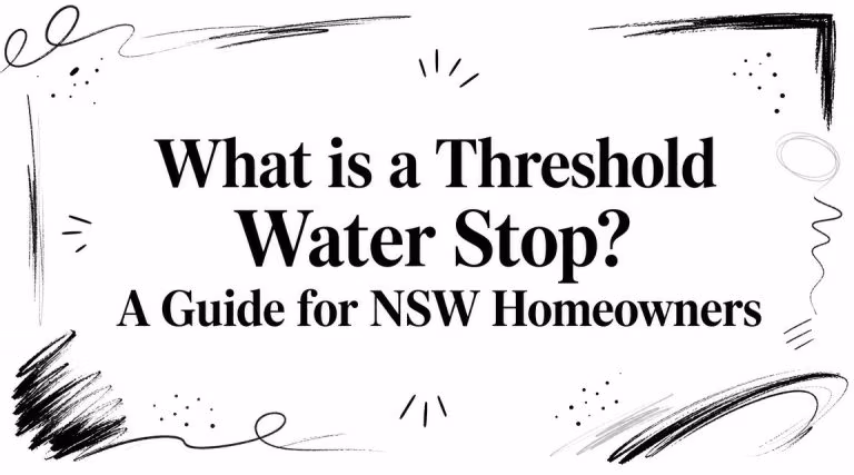 What Is A Threshold Water Stop Guide