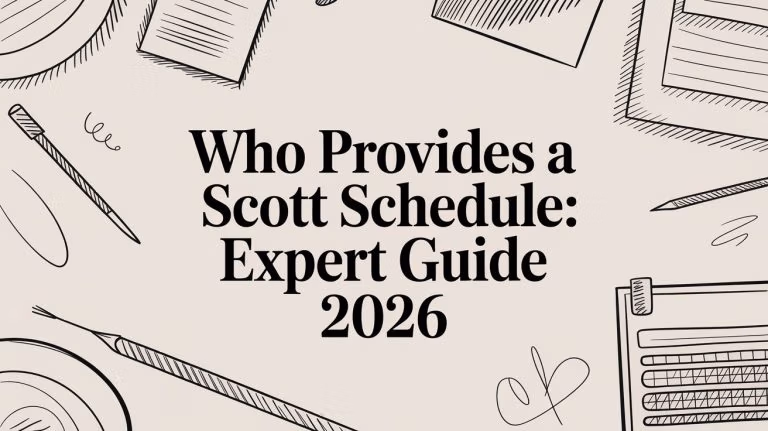 Who Provides A Scott Schedule Flatlay