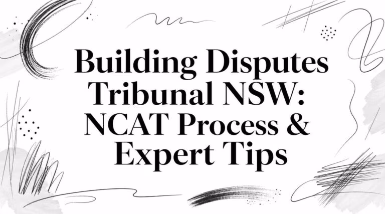 Building Disputes Tribunal Nsw Tribunal Process