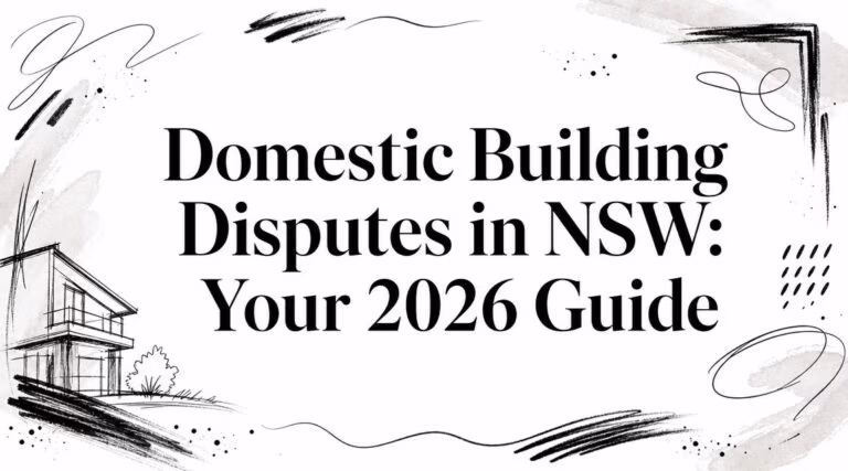 Domestic Building Disputes Nsw Guide