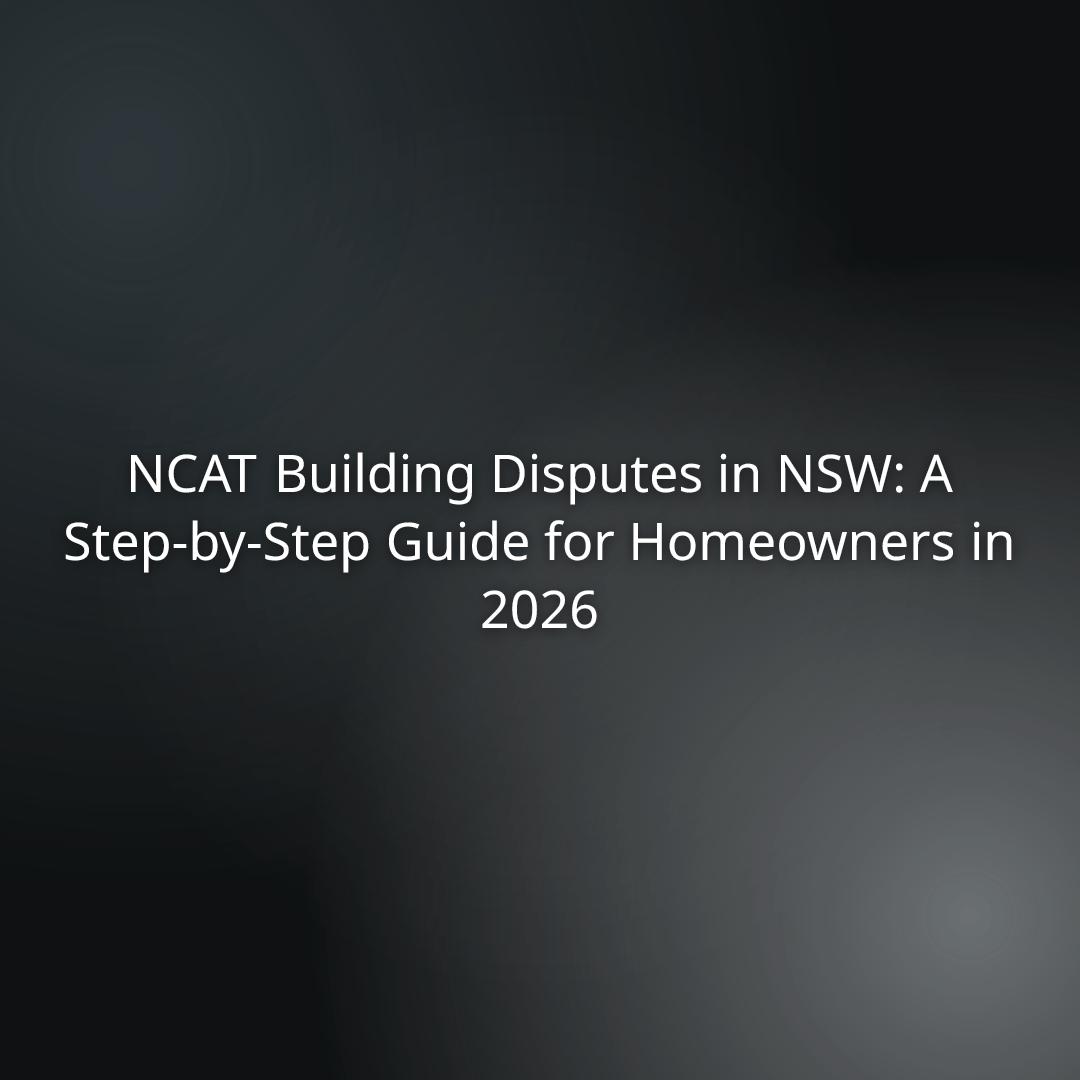 NCAT Building Disputes in NSW: A Step-by-Step Guide for Homeowners in 2026