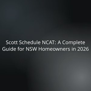 Title: Scott Schedule NCAT—A Complete Guide for NSW Homeowners in 2026